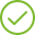 Symbol eines grünen Hakens